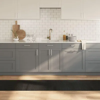 Produktbild von vidaXL Teppich Rechteckig Schwarz 60x1000 cm Bambus