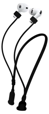 Produktbild von kwmobile Silikon Halteband für Apple Airpods 3 / 4 / Pro 1 / Pro 2 / Airpods Pro 3 Halterung Jogging - in-Ear Headphones Band Strap - Kopfhörer