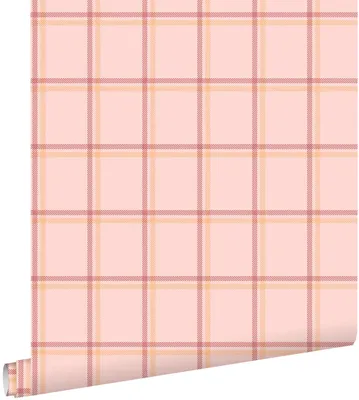 Obrázok produktu pre ESTAhome tapeta kontrolný vzor ružová a oranžová 50 x 900 cm