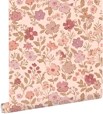 Zdjęcie produktu dla ESTAhome Tapeta kwiaty różowymIfioletowym 50 x 900 cm