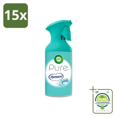 Immagine prodotto di 15 flaconi di spray per ambienti Air Wick Pure Nenuco, capacità 250 ml - Confezione grande - 15 pezzi
