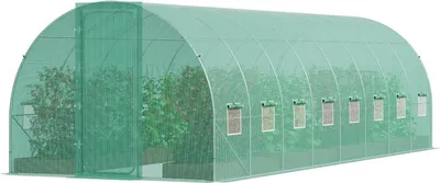 Zdjęcie produktu dla Tunel foliowy 8,3x2,9x2,3 m stal PE szklarnia z drzwiami i oknami