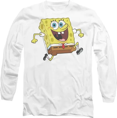 Produktbild von SpongeBob SquarePants - "Happy Running" T-Shirt für Herren/Damen Uni TV10762 (S) (Weiß)