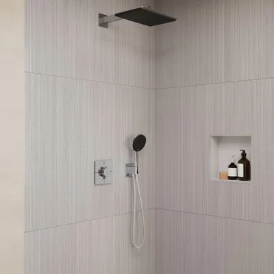 Immagine prodotto di Sistema doccia hansgrohe Raindance Alive Q 210/340, con un getto, e soffione softcube