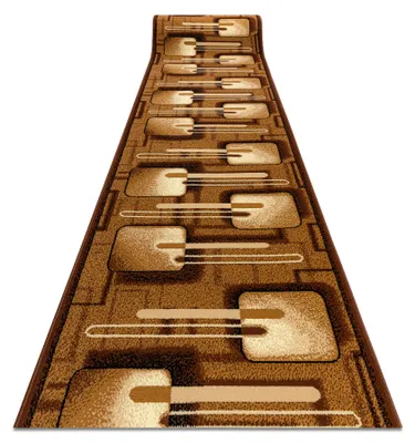 Image de TAPIS DE COULOIR BCF FRAMBOISE marron 120 cm marron 120x340 cm