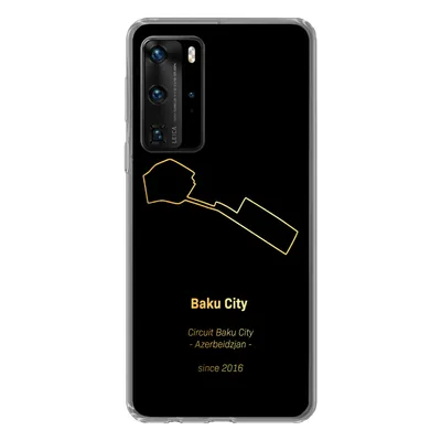 Produktbild von MuchoWow® Handyhülle Schutzhülle Hülle für Huawei P40 Pro Baku - Formel 1 - Rennstrecke Silikon Softcase Handy Hülle - Schutz