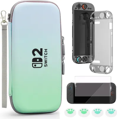 Zdjęcie produktu dla INF Zestaw etui ochronnych dla Switch 2 Jasnoniebieski + zielony