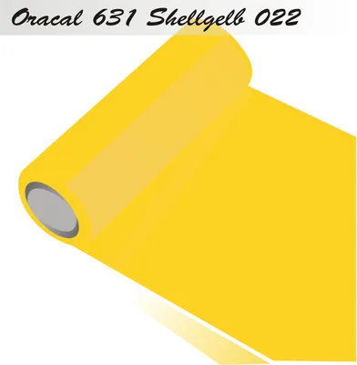 Produktbild von Oracal 631 - Orafol matt - für Küchenschränke und Dekoration Folie 5m (Laufmeter) - 50 cm Folienhöhe - 22-shellgelb + GRATIS ein Schmetterlingsset W400 von Indigos UG