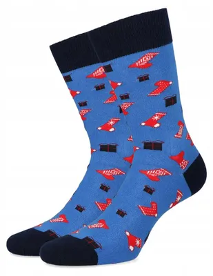 Produktbild von Lancerto Weihnachts Socken mit Geschenkmotiv Größe 39-42