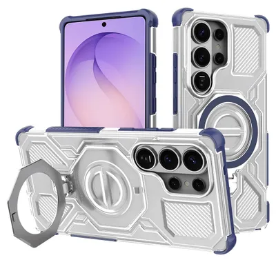Produktbild von Techsuit - Carbon Shield PRO Hülle für Samsung Galaxy S26 Ultra - blau transparent