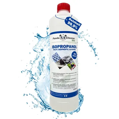 Produktbild von PandaCleaner Isopropanol/Reinigungsalkohol - 1000ml - Reinigungsflüssigkeit für Haushalt, Handwerk & Industrie