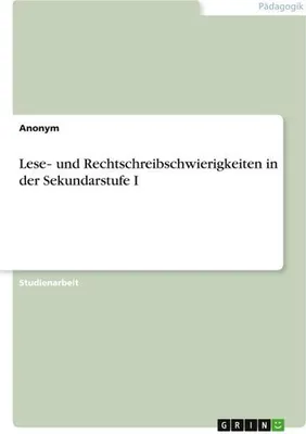 Produktbild von Lese¿ und Rechtschreibschwierigkeiten in der Sekundarstufe I