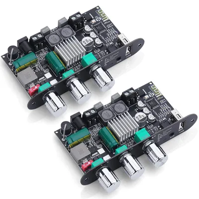 Image de 2 amplificateurs Hi-Fi avec Bluetooth 5.3, amplificateurs mono audio de 100W