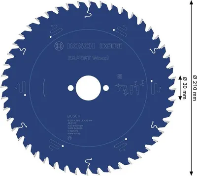 Image de Lame de scie circulaire EXPERT Wood, 210 x 2,8/1,8 x 30 mm, Z48