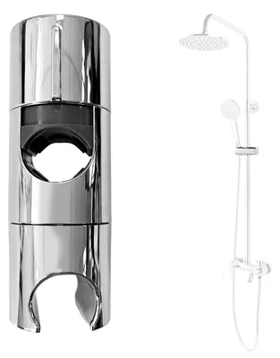 Obrázok produktu pre Nastaviteľný držiak sprchovej hlavice pre sprchovú tyč s priemerom 18-25 mm