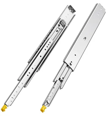 Immagine prodotto di Guide per cassetti VEVOR con guide a estrazione totale, 558 mm, guide per cassetti bloccabili, guide telescopiche, 1 coppia, portata: 500 lbs, guide di montaggio laterali
