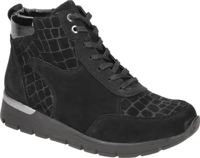 Produktbild von Waldläufer K Damen Stiefeletten - bequeme Stiefelette schwarz Freizeit NEU