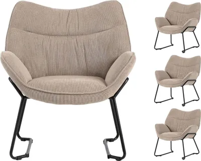Produktbild von Sessel Aliano - 4er Set - beige