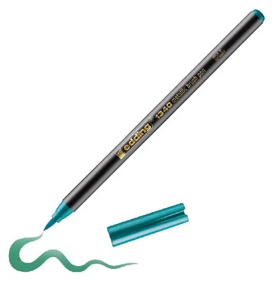 Immagine prodotto di edding 1340 (Verkaufseinheit: 10) metallic Pinselstift grün-metallic 665705 4057305046369