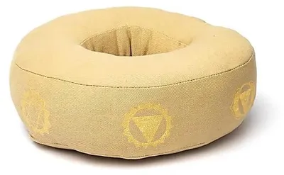 Zdjęcie produktu dla Poduszka do śpiewania miski 7 czakr beżowa L - 21x7,5 cm