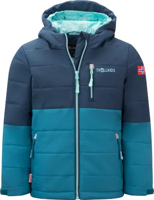 Productafbeelding van Trollkids Kids Hemsedal Snow Jacket XT ocieplana jas voor kinderen, blauw, maat 128