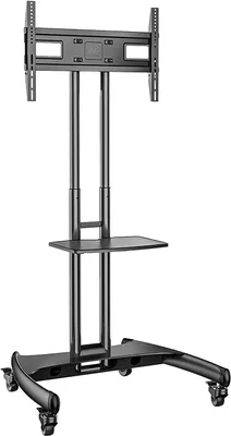 Productafbeelding van Standaard met wielen - Verstelbaar - Voor LCD - LED - Plasma - TV tot 45-5 kg - Zwart