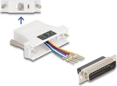 Obrázek produktu pro DeLOCK 67093, D-Sub 25, RJ12, Černá