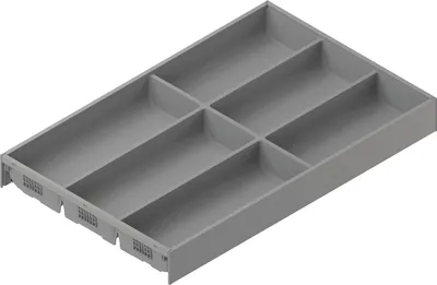 Produktbild von BLUM AMBIA-LINE Besteckeinsatz NL500mm,B300mm, Stahl indiumgrau