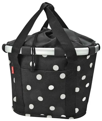 Produktbild von Klickfix Vorderradkorb "Bike Basket" ,black dots