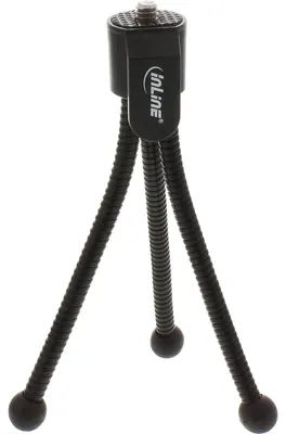 Immagine prodotto di InLine® 48006 Mini treppiede per fotocamere digitali, altezza 12,5 cm, nero