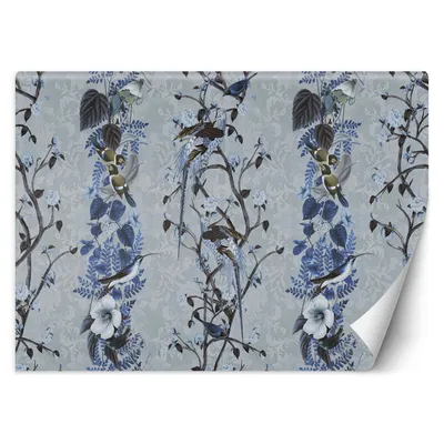 Produktbild von FOTOTAPETE Boho Vögel auf den Ästen 450x315 cm VLIES Tapete Wandtapete Wandbilder Wanddekoration Design Wohnzimmer Schlafzimmer Flur Büro Küche