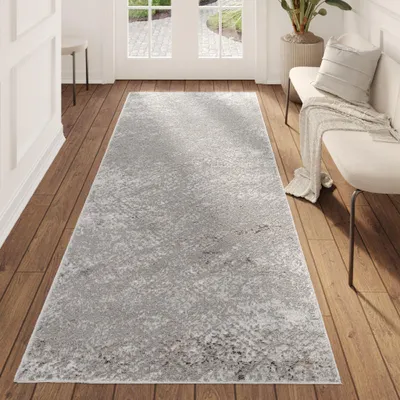 Produktbild von Tapiso Teppichläufer VALLEY Modern Grau Schlafzimmer 70 x 250 cm