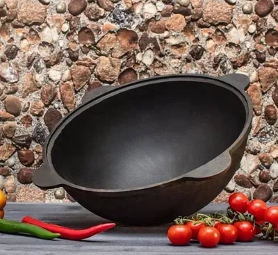 Produktbild von Uzbek Asia Kazan z litiny s hliníkovým víkem 12 litrů