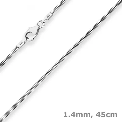 1-4mm-Schlangenkette-aus-925-Silber-rhodiniert-45cm