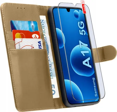 Zdjęcie produktu dla ETUI z klapką do Samsung A17 5G Zamykane Magnetyczne + SZKŁO