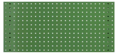 Produktbild von Lochwand, L 987 x B 456 mm, Resedagrün (RAL 6011)