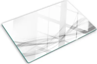 Obrázok produktu pre Sklenená ochranná doska – Kryt varnej dosky – Kryt na indukčnú dosku – 80x52 cm – Rýchle čistenie – Tvrdené sklo – Abstraktné vlny