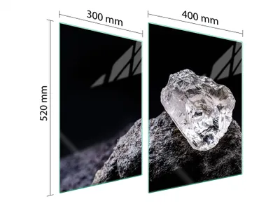 Produktbild von Glasschutzplatte Für Herd 70X52 Stone