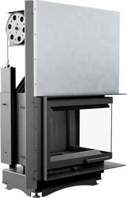 Immagine prodotto di Inserto per caminetto in ghisa KRATKI MAJA destro 8 kW Ø 150 con porta scorrevole