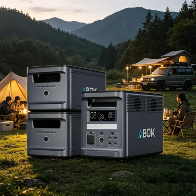 Obrázek produktu pro Přenosná solární elektrárna – Ark2000 se 2 přídavnými bateriemi – 4608 Wh LiFePO4 – 2000 W střídač s čistým sinusovým výstupem – 1500 W rychlé nabíjení – zásuvka EU