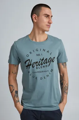 Produktbild von BLEND BHAbraham - 20714403ME Herren T-Shirt Kurzarm Shirt mit Print
