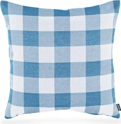 Produktbild von H.O.C.K. Garny Outdoor Kissen 50x50cm Karo blau weiß cobo