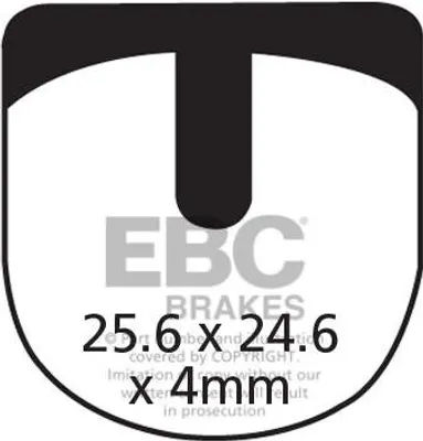 Zdjęcie produktu dla CFA332 - Klocki hamulcowe rowerowe (organiczne) EBC Brakes