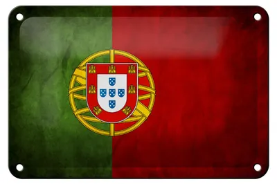 Produktbild von Blechschild Flagge 18x12cm Portugal Fahne