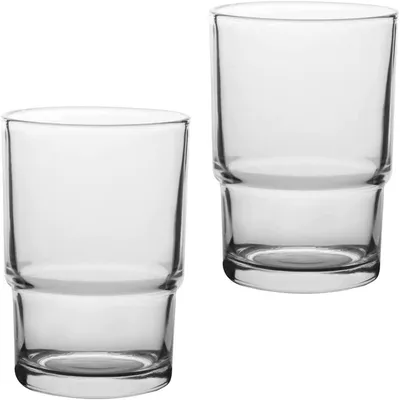 Produktbild von Zahnbürstenbecher 2er-Pack Glas Ersatz-Halterung Wandmontage Mundspülbecher Transparent