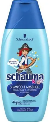 Produktbild von Schwarzkopf Schauma Blaubeere Shampoo, 250 ml, Shampoo, Kinder, Alle Farben, Flasche, Heidelbeere