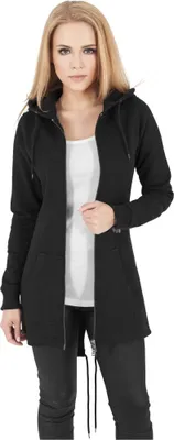 Produktbild von Urban Classics Ladies Sweat Parka Jacke Damen schwarz