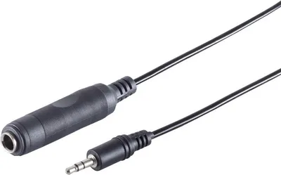 Produktbild von Klinkenst. 3,5mm Stereo/ Klinkenbuchse 6,3mm, 0,2m