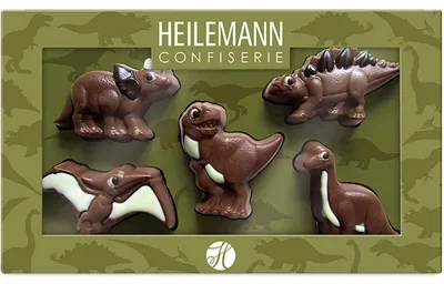 Produktbild von Heilemann Confiserie Geschenkpackung 'Dinos' 100g