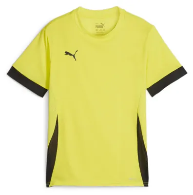 Imagen del producto de Camiseta de fútbol Puma Teamgoal para niños, manga corta, color amarillo neón/